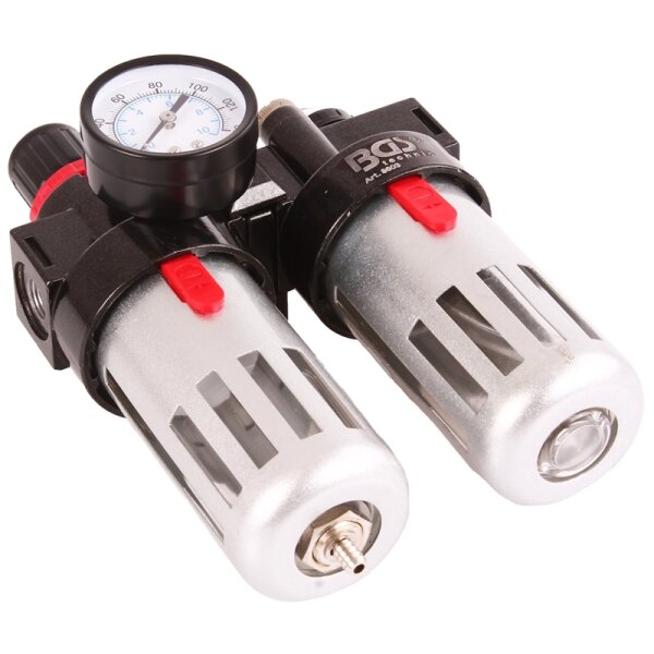 BGS Druckluft-Filter / Öler-Einheit mit Druckregler