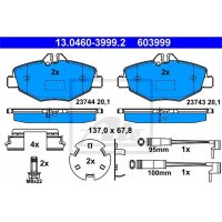 ATE Bremsbelagsatz Mercedes Benz W211 S211, Vorne