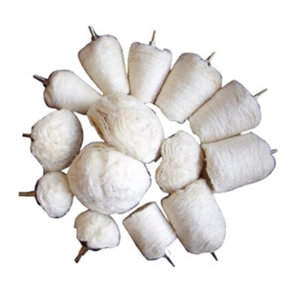 BGS Polierköpfe-Sortiment, 6,3 (1/4) Schaft, 14-tlg.