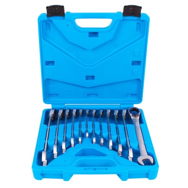 BGS Ratschenring-Maulschlüssel Set, 8-19 mm,12-teilig, umschaltbar