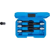 BGS Steckschlüssel-Einsatz-Satz E-Profil, extra lang | Antrieb Innenvierkant 12,5 mm (1/2") | SW E10 - E20 | 6-tlg.