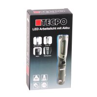 TECPO LED Akku Handlampe 500 Lumen + USB Kabel