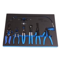 BGS Schlauchklemmenzangen-Set in Werkstattwageneinlage, 8-tlg.