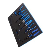 BGS Schlauchklemmenzangen-Set in Werkstattwageneinlage, 8-tlg.