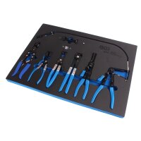 BGS Schlauchklemmenzangen-Set in Werkstattwageneinlage, 8-tlg.