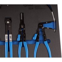 BGS Schlauchklemmenzangen-Set in Werkstattwageneinlage, 8-tlg.