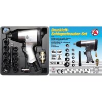 BGS DIY Druckluft-Schlagschraubersatz, 12,5 (1/2), 320 Nm, 16-tlg.