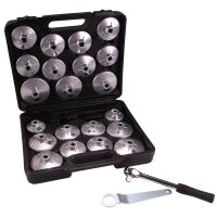 BGS Ölfilterschlüssel-Satz | Aluminium-Druckguss | Antrieb Innenvierkant 12,5mm (1/2") | 23-tlg.