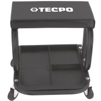 TECPO Werkstatt-Rollsitz mit Ablage KFZ Rollhocker