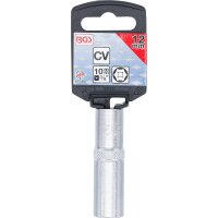 BGS Steckschlüssel-Einsatz Sechskant, tief | Antrieb Innenvierkant 10 mm (3/8") | SW 12 mm