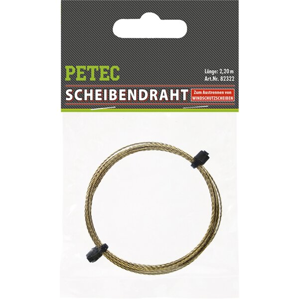 PETEC 82322 Scheibendraht 2.2 m