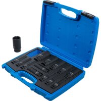 BGS Kraft-Steckschlüssel-Einsatz-Satz Gear Lock | Antrieb Innenvierkant 12,5 mm (1/2") | SW 10 - 32 mm | 14-tlg.
