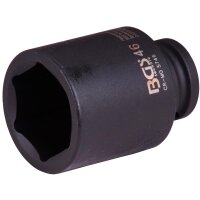 BGS Kraft-Steckschlüssel-Einsatz Sechskant, tief | Antrieb Innenvierkant 20 mm (3/4") | SW 46 mm