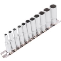 TECPO Steckschlüssel-Satz, SW 4-13 mm, 1/4, 11-teilig