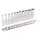 TECPO Steckschlüssel-Satz, Vielzahn 12-kant Nüsse, 1/4" Lang Stecknüsse 4-13 mm