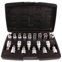 BGS DIY T-Profil-Bit-Einsatz- & E-Profil-Steckschlüssel-Set, 12,5 (1/2), 19-tlg.