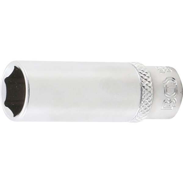 BGS Steckschlüssel-Einsatz Sechskant, tief | Antrieb Innenvierkant 6,3 mm (1/4") | SW 12 mm