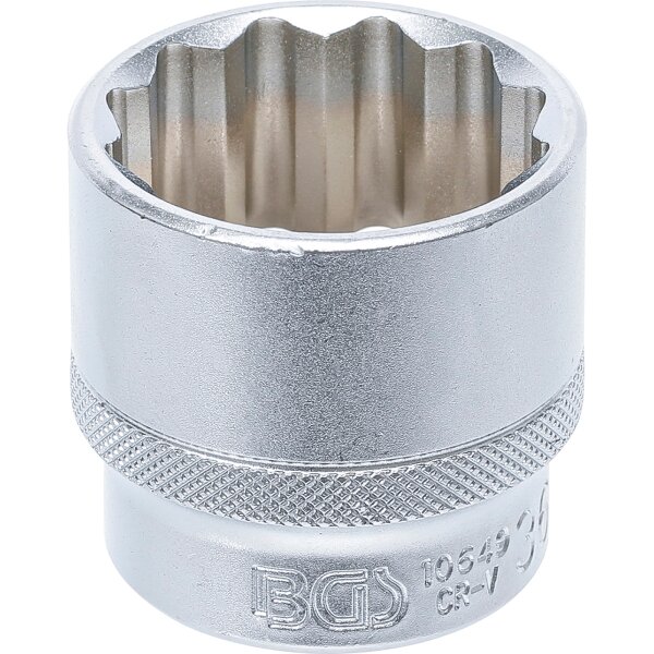 BGS Steckschlüssel-Einsatz 12-kant, 12,5 (1/2), 36 mm