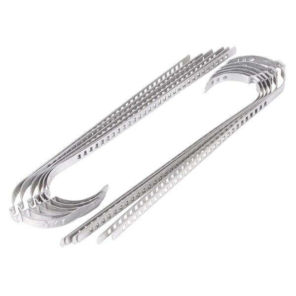 TECPO Achsmanschetten Schellen 60-124 mm, 9 mm Breit (lang), 12-teilig