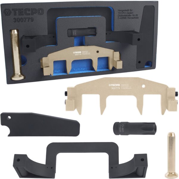 TECPO Motor Einstellwerkzeug Satz Steuerketten Wechsel passend für Mercedes-Benz M271