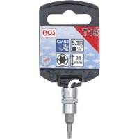 BGS Bit-Einsatz | Antrieb Innenvierkant 6,3 mm (1/4") | T-Profil (für Torx) T15