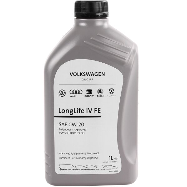 OE VAG 0W-20 Motoröl LongLife IV 4 FE 508.00 509.00, 1 Liter