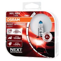 OSRAM H1 NIGHT BREAKER® LASER Next Generation +150% 2 Stück