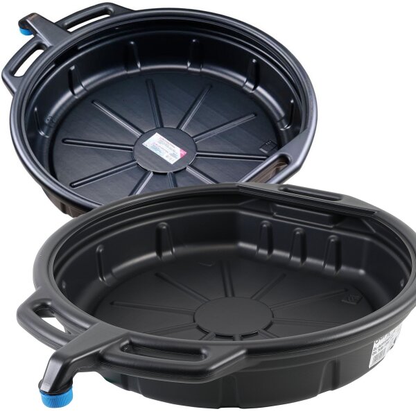 2x BGS Öl Auffangwanne 15 Liter mit Ausgießer