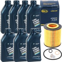 SCT Ölfilter + Schraube + 7L BMW Twin Power 0W-30