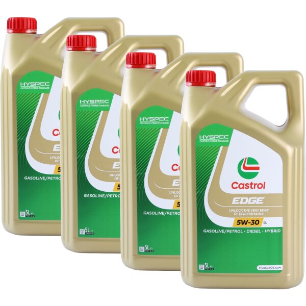 4x CASTROL 5W-30 EDGE TITANIUM FST, 5L