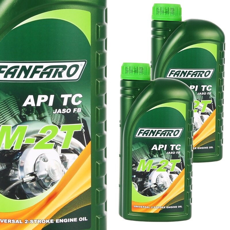 Fanfaro M-2T Universal 2-Takt Motoröl – 12 X 1 Liter, API TC, Für Getrennt- & Gemischschmierung
