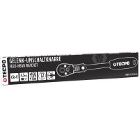 TECPO Gelenkknarre 1/4" Ratsche flexibel mit Schnellverschluss