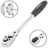 TECPO Gelenkknarre 1/4" Ratsche flexibel mit...