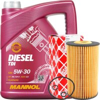 FEBI Ölfilter + MANNOL Diesel TDI 5W-30...