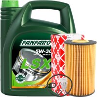 FEBI BILSTEIN Ölfilter + Schraube + FANFARO 5W-30...