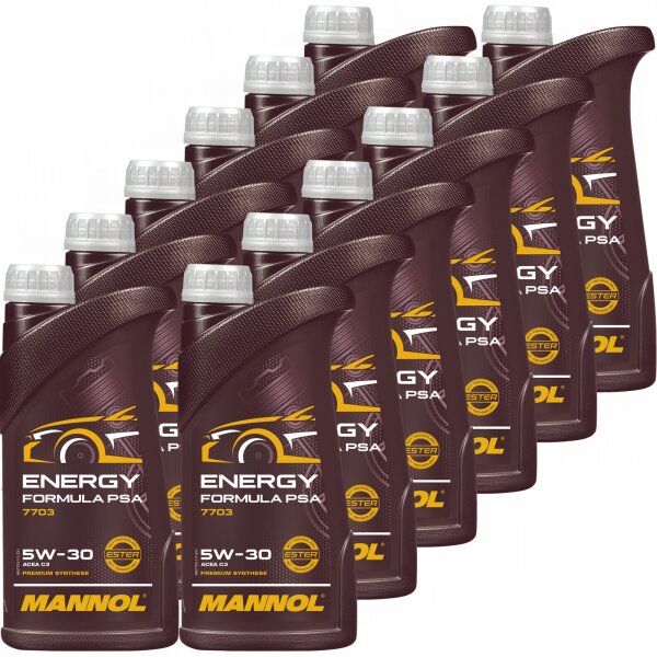 12x MANNOL Energy Formula PSA 5W-30, 1L