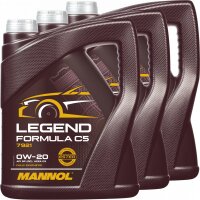 3x MANNOL Legend Formula C5 0W-20, 5L