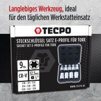 Steckschlüssel Satz Außen Torx 9-tlg. + BGS Ratsche