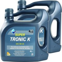 2x ARAL Super Tronic K Motoröl 5W-30, VW 504.00...