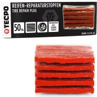 TECPO Reifenreparatur Set, 78-teilig + 50x Reifen Reparaturstopfen