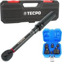 TECPO Drehmomentschlüssel, 1/4 Antrieb, 5 - 25 Nm +...