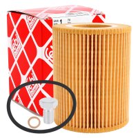 FEBI BILSTEIN Ölfilter + Schraube + FANFARO 5W-30 LSX Longlife III, 2x5 Liter