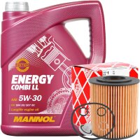 FEBI Ölfilter + Schraube + MANNOL Energy Combi LL...