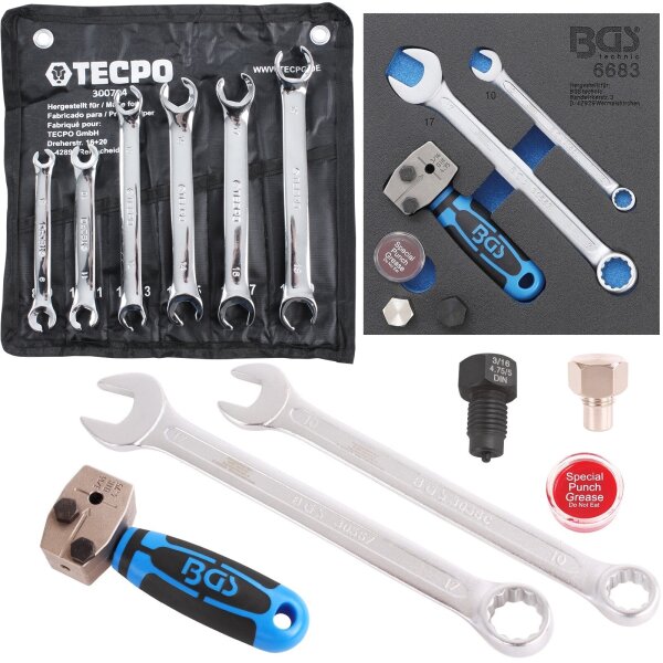 BGS Bördelgerät Set +Bremsleitungschlüssel