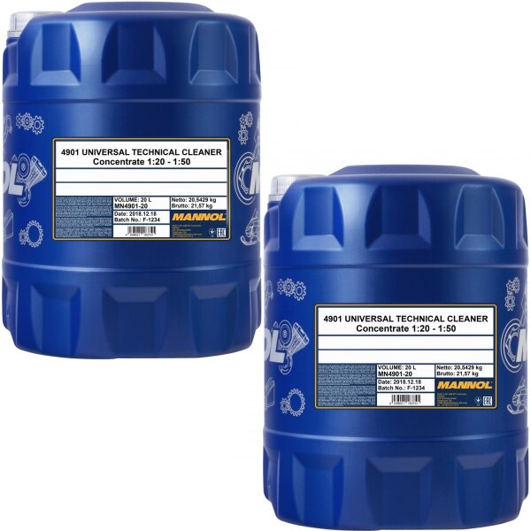 2x MANNOL Universal Technical Cleaner, 20L