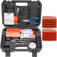TECPO Reifenreparatur Set, 78-teilig + 100x Reifen...