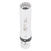 TECPO Drehmomentschlüssel 3/8" 10 - 60 Nm + BGS Zündkerzen-Gelenkeinsatz 14 mm