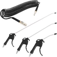 TECPO Ausblaspistolen-Satz, 3-tlg + Druckluft...