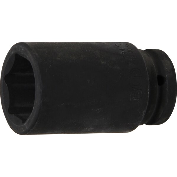 BGS Kraft-Steckschlüssel-Einsatz Sechskant, tief | Antrieb Innenvierkant 20mm (3/4") | SW 34mm