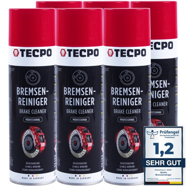 6x TECPO Bremsenreiniger Universal Reiniger, 500 ml